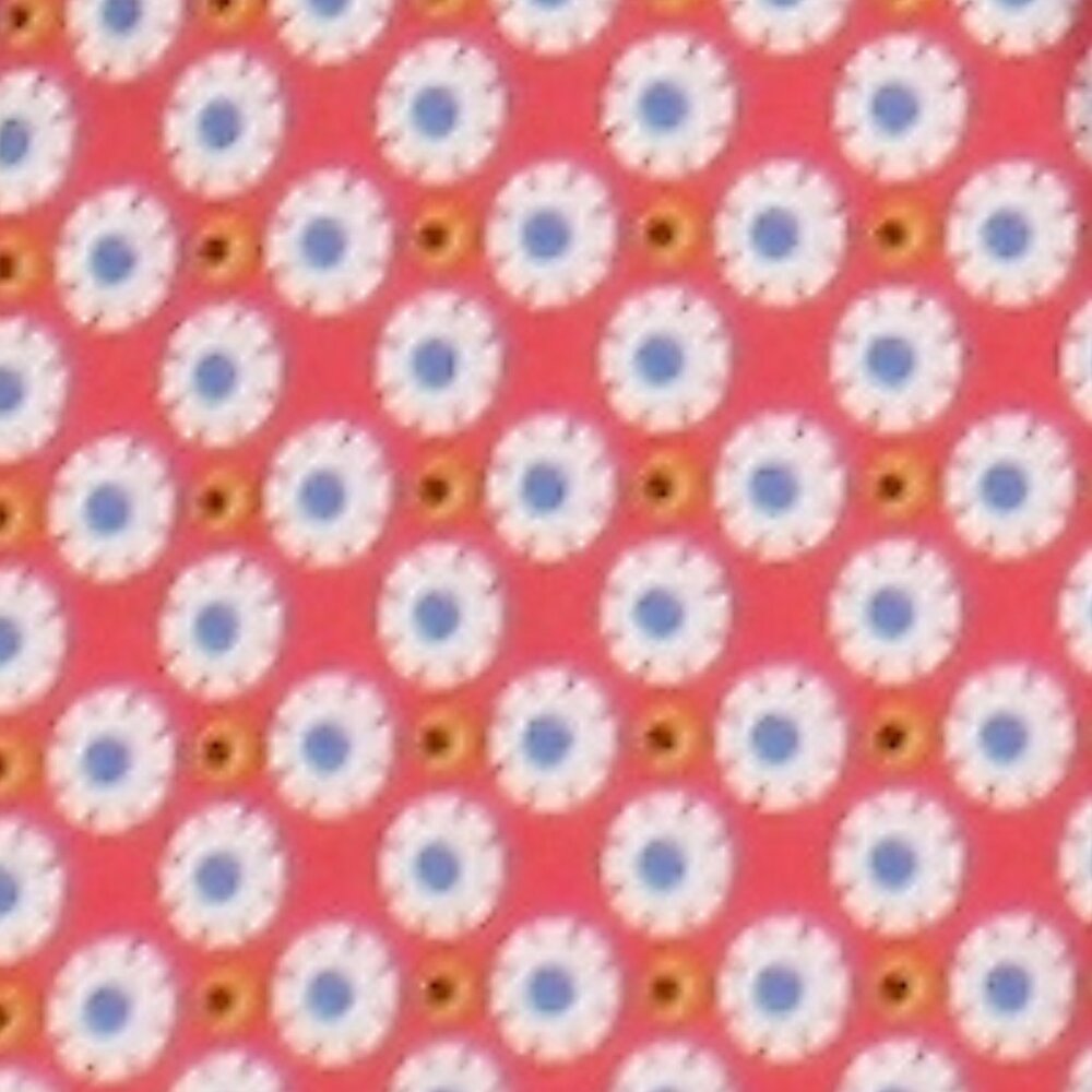MAX STUDIO Dress Wrap Floral Abstract Daisy Retro Casual Ruffle Orange White L - Picture 8 of 17